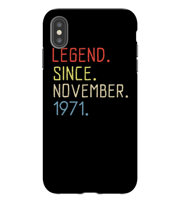 Birthday November 1971 iPhone XS Max Case Birthday November 1971 iPhone XS Max Case