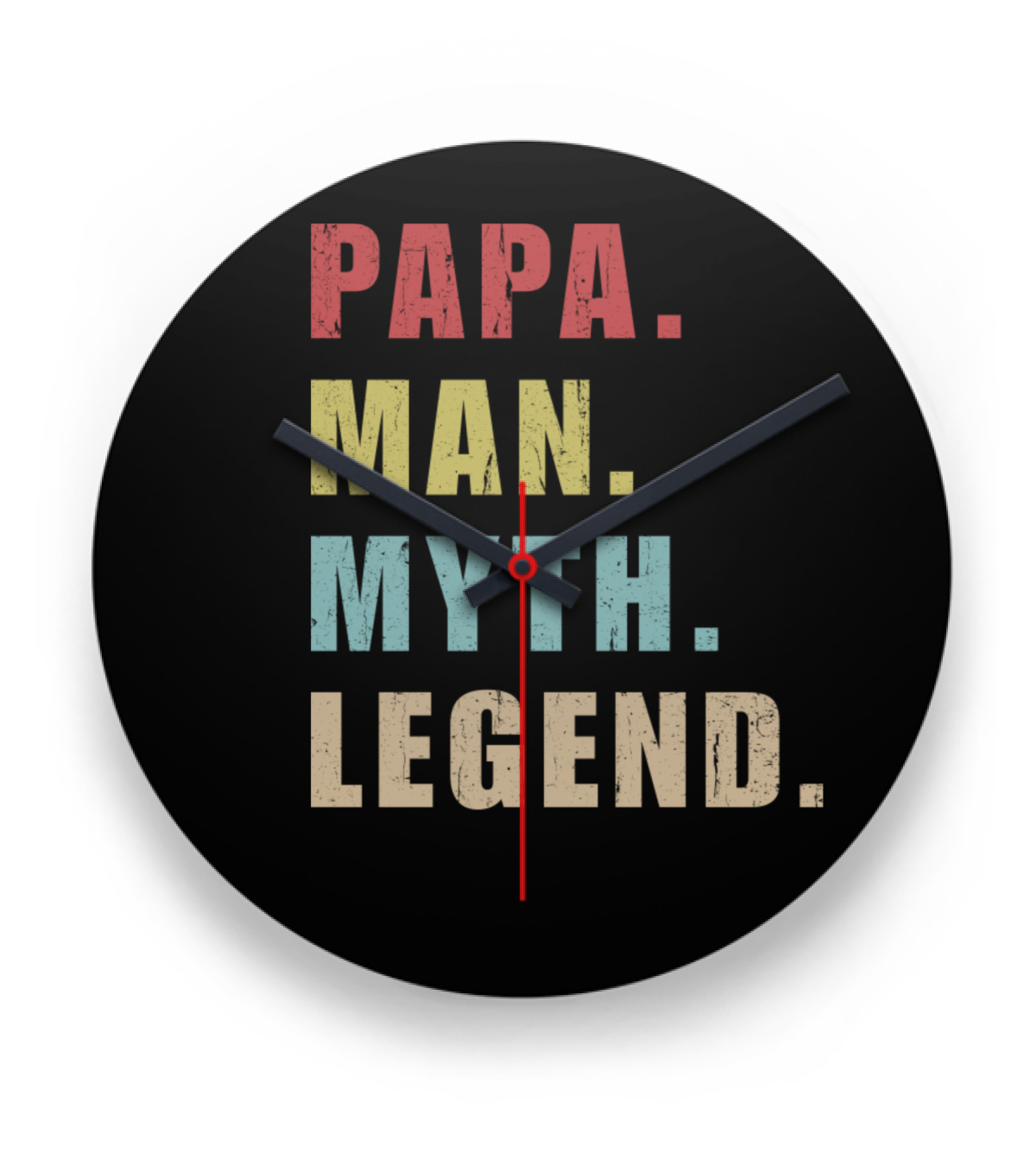 Papa Man Myth Legend Clock 