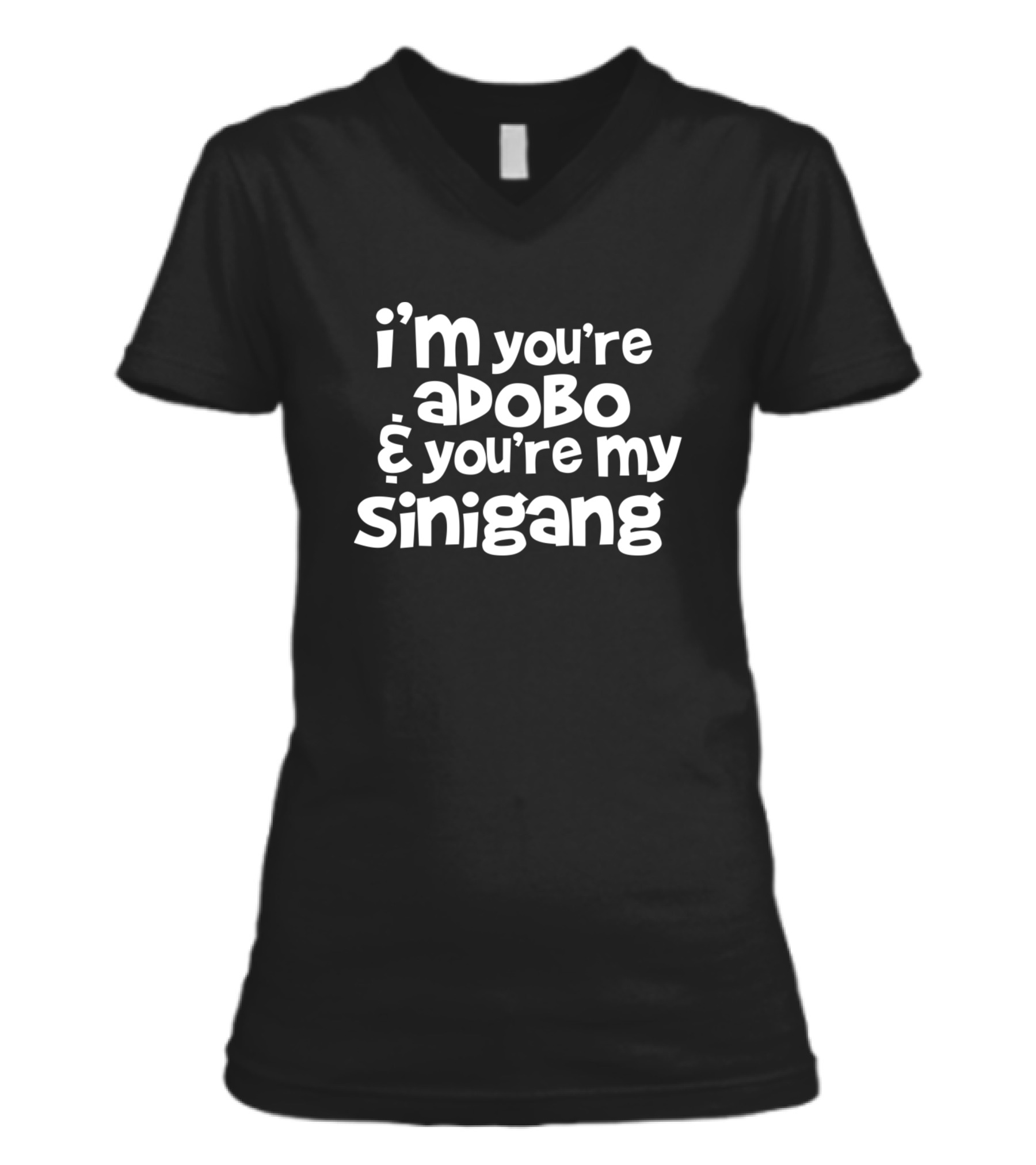 Youre My Lumpia To My Pancit V-Neck Womens T-Shirt